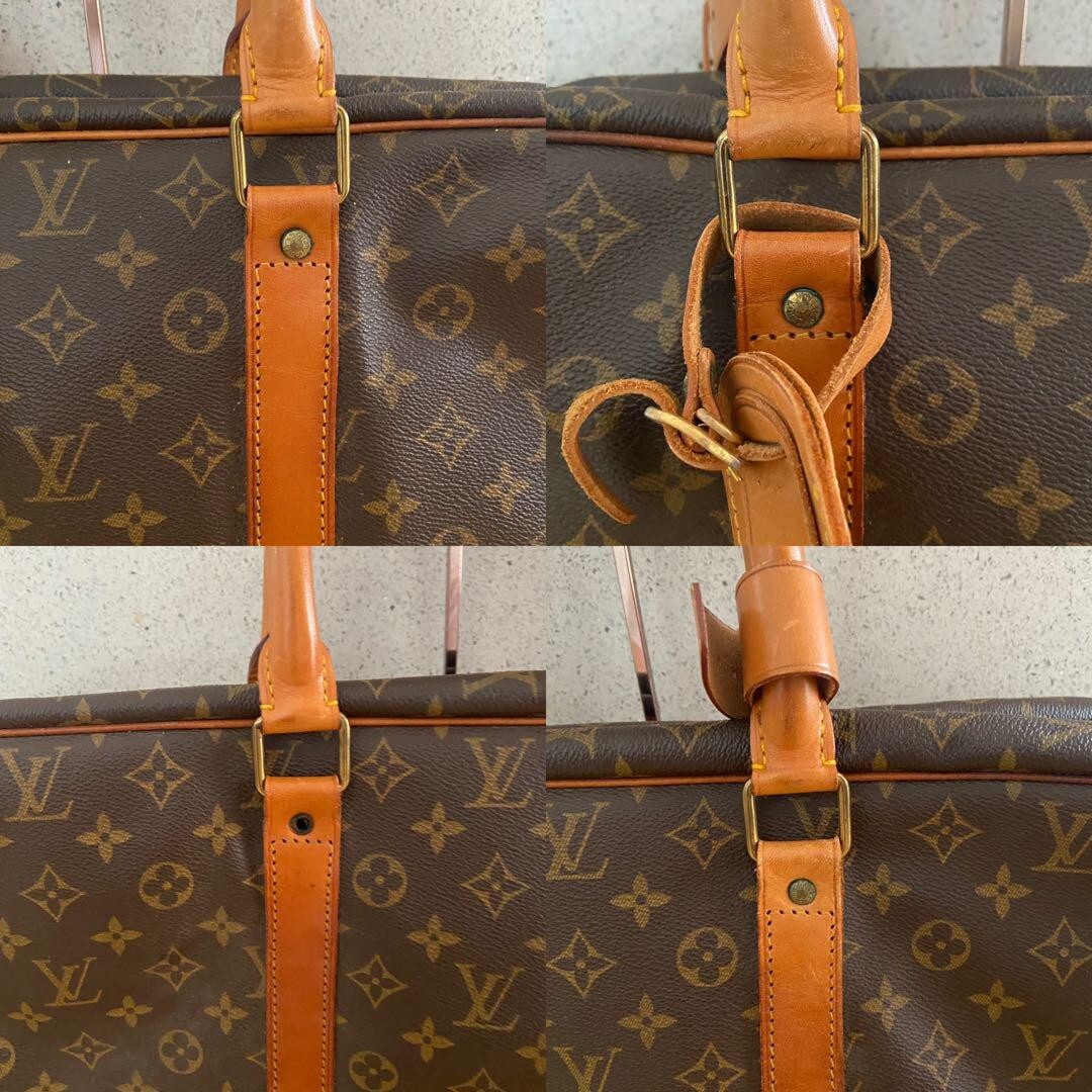 Authentic LOUIS VUITTON Sirius Monogram Double zipper soft suitcase Travel bag