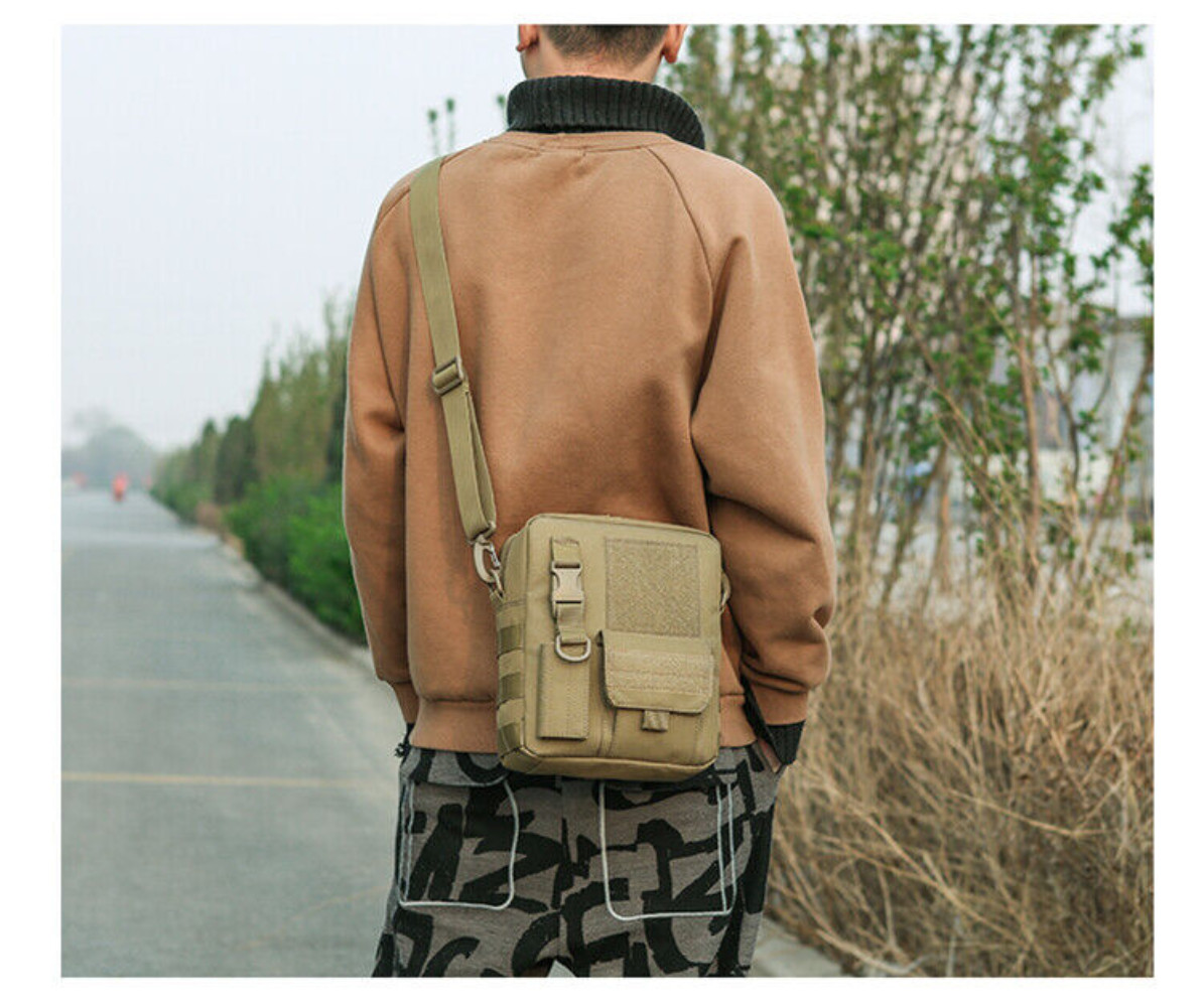 Outdoor Tactical Military Sling Chest Bag Molle Backpack Crossbody Shoulder Pack