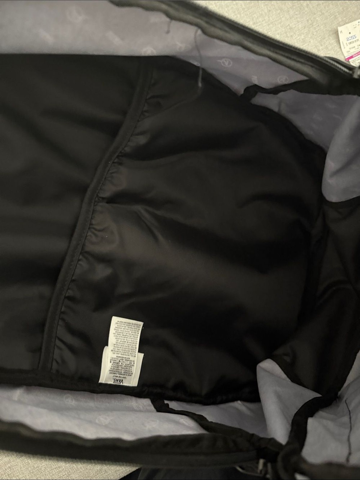 Vans Alumni Backpack – Black Monogram Logo Print 🎒
