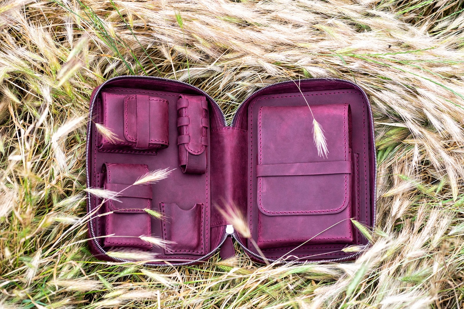 Leather Cigar Case Personalized Cigar Holder Travel Humidor Box Accessories