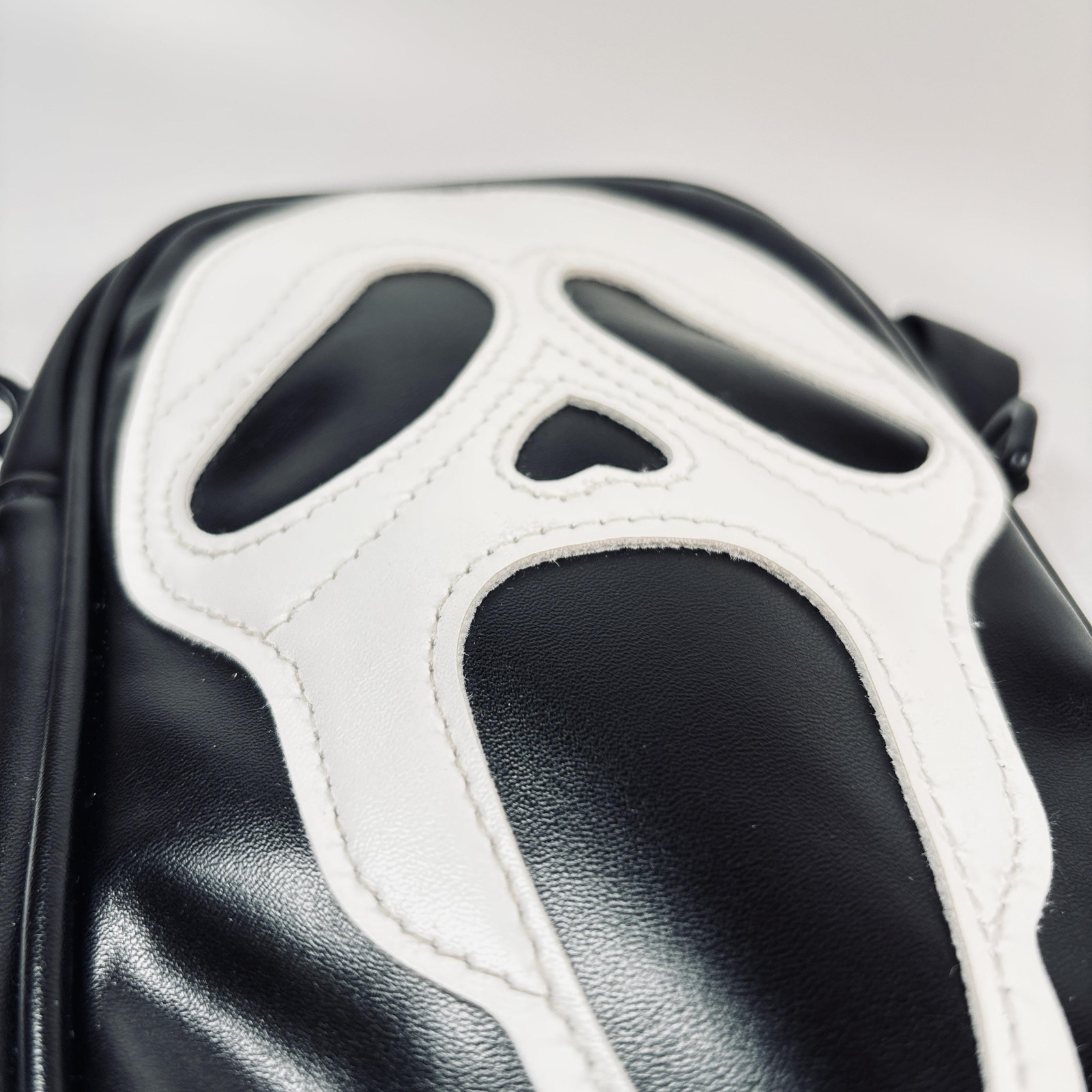 Scream Ghostface Crossbody Bag Unisex Black White Horror Halloween Shoulder