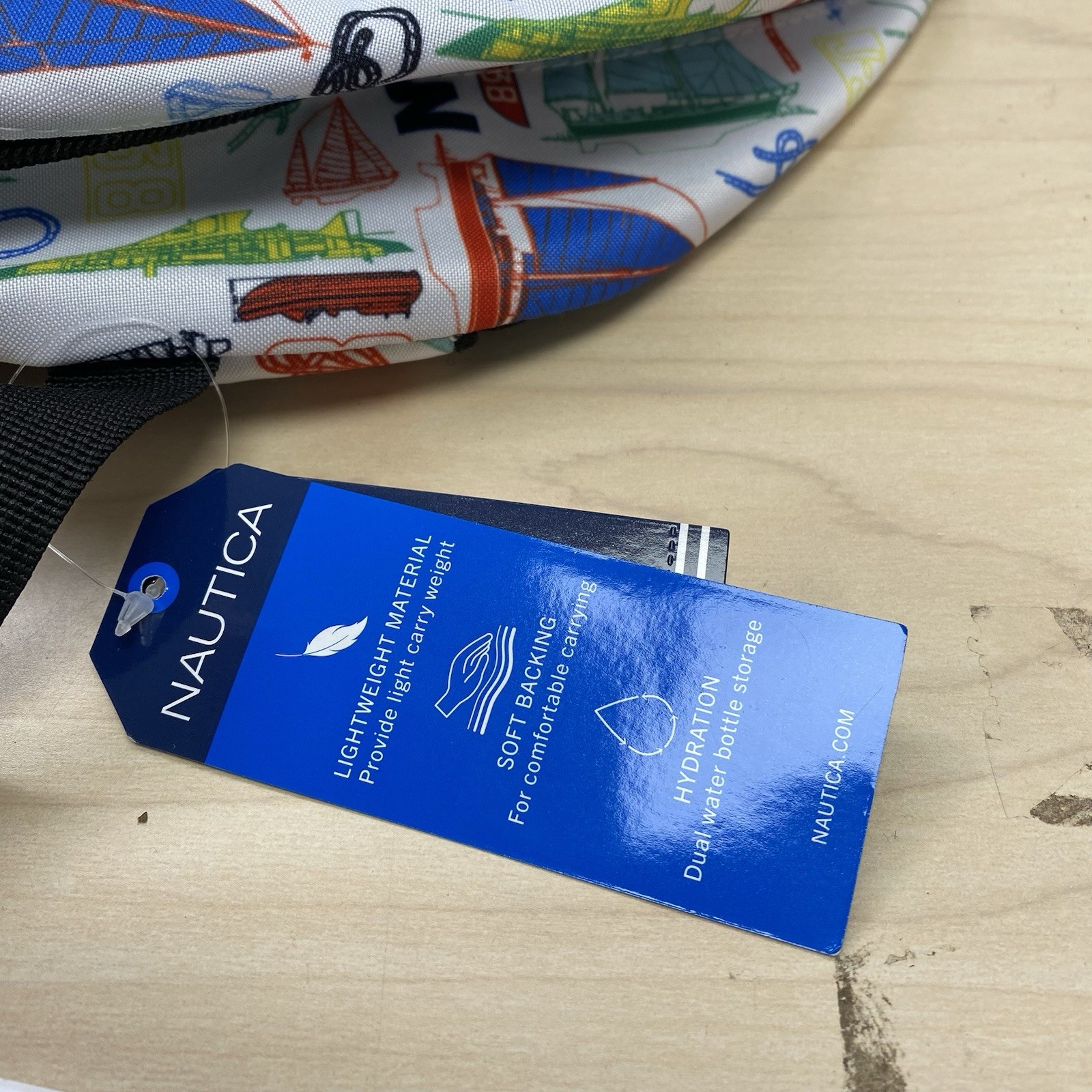 NWT Nautica 1983 Sailboat Backpack AOP All-over Print