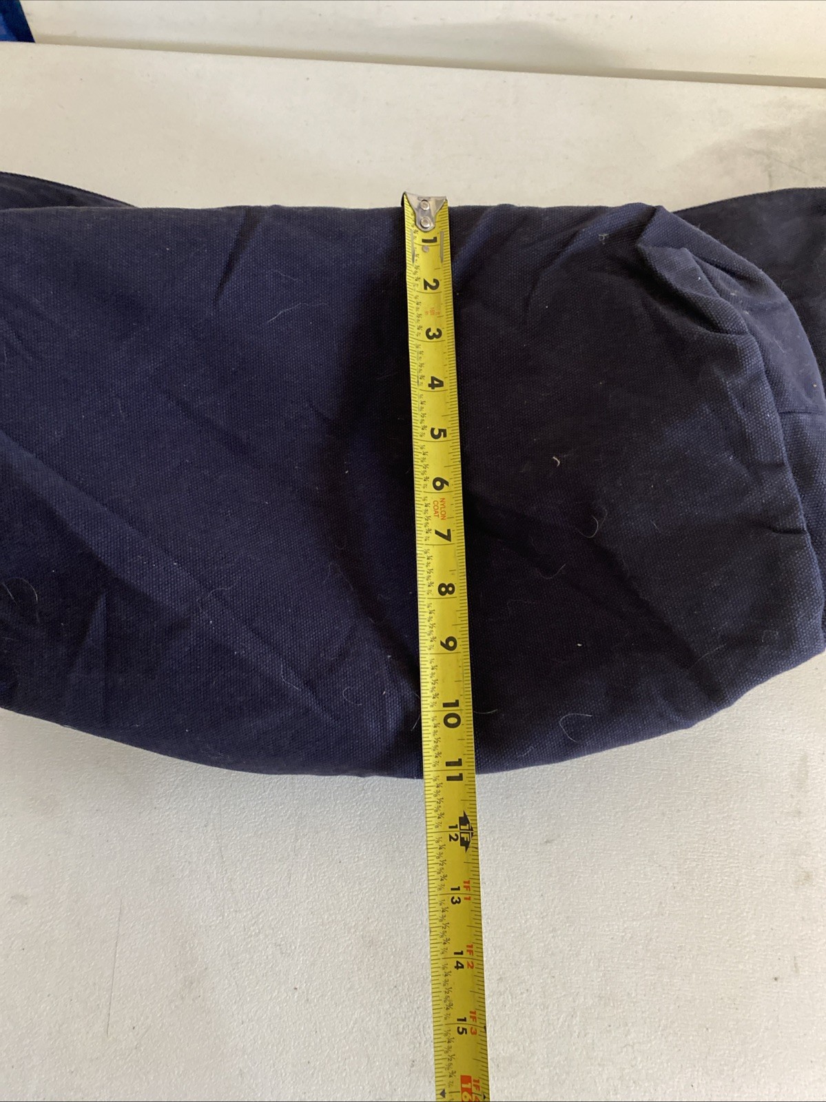 LO & SONS Catalina Deluxe Large Weekend Bag 100% Cotton Blue White Duffle