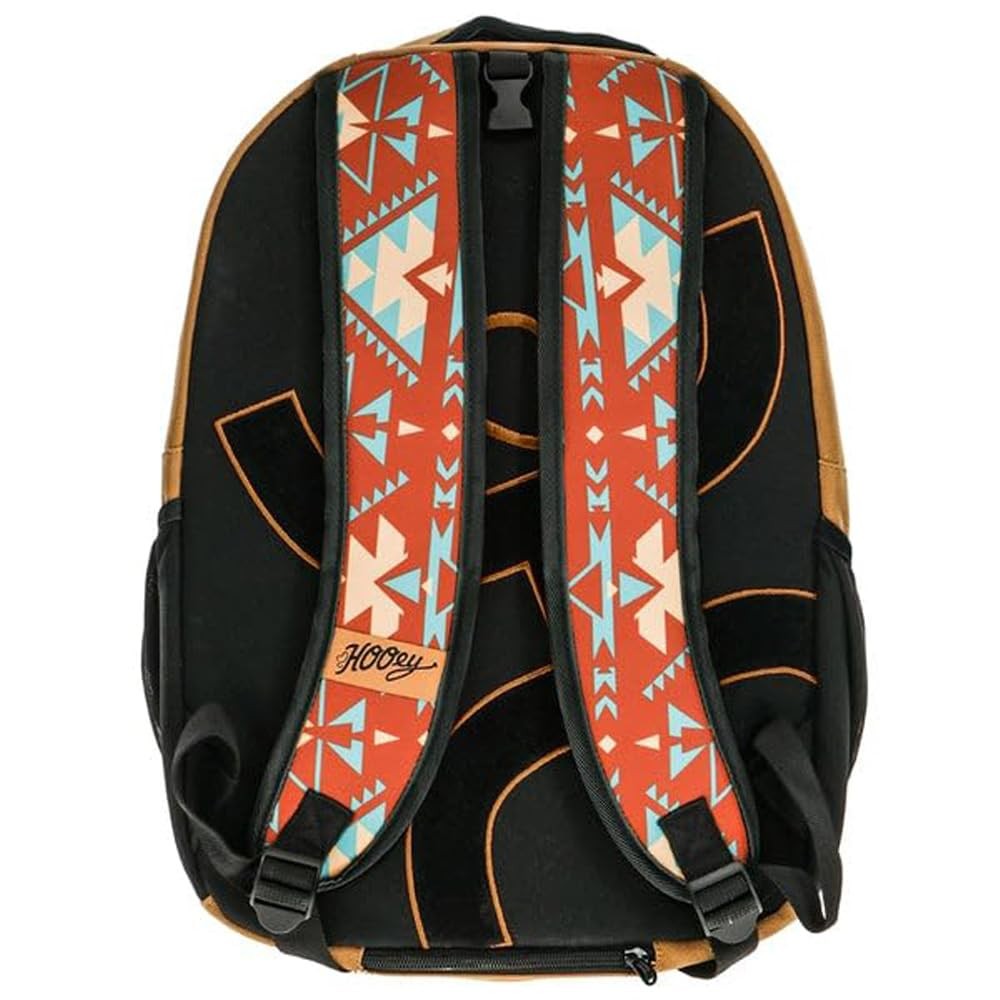 Durable Tan Red Backpack with Fleece Lined Pocket Padded Straps Rain Cover 25L