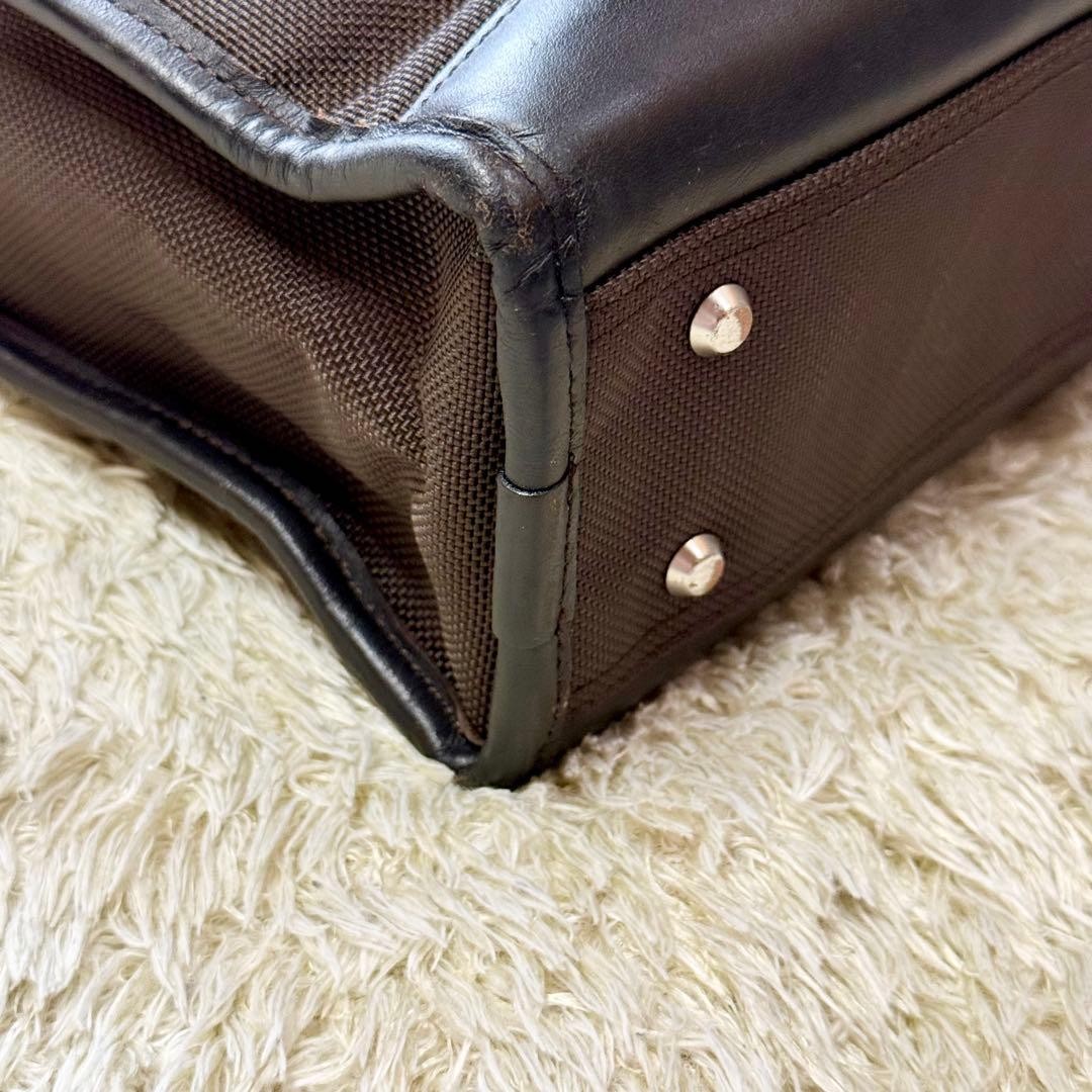 Burberry Black Label Business Bag Briefcase Leather Brown Men Bag Accessory JPN