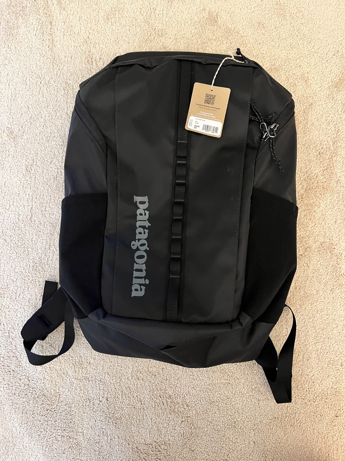 New Patagonia Black Hole Pack 25L Daypack Black 49298 BLK Lightweight $150 MSRP