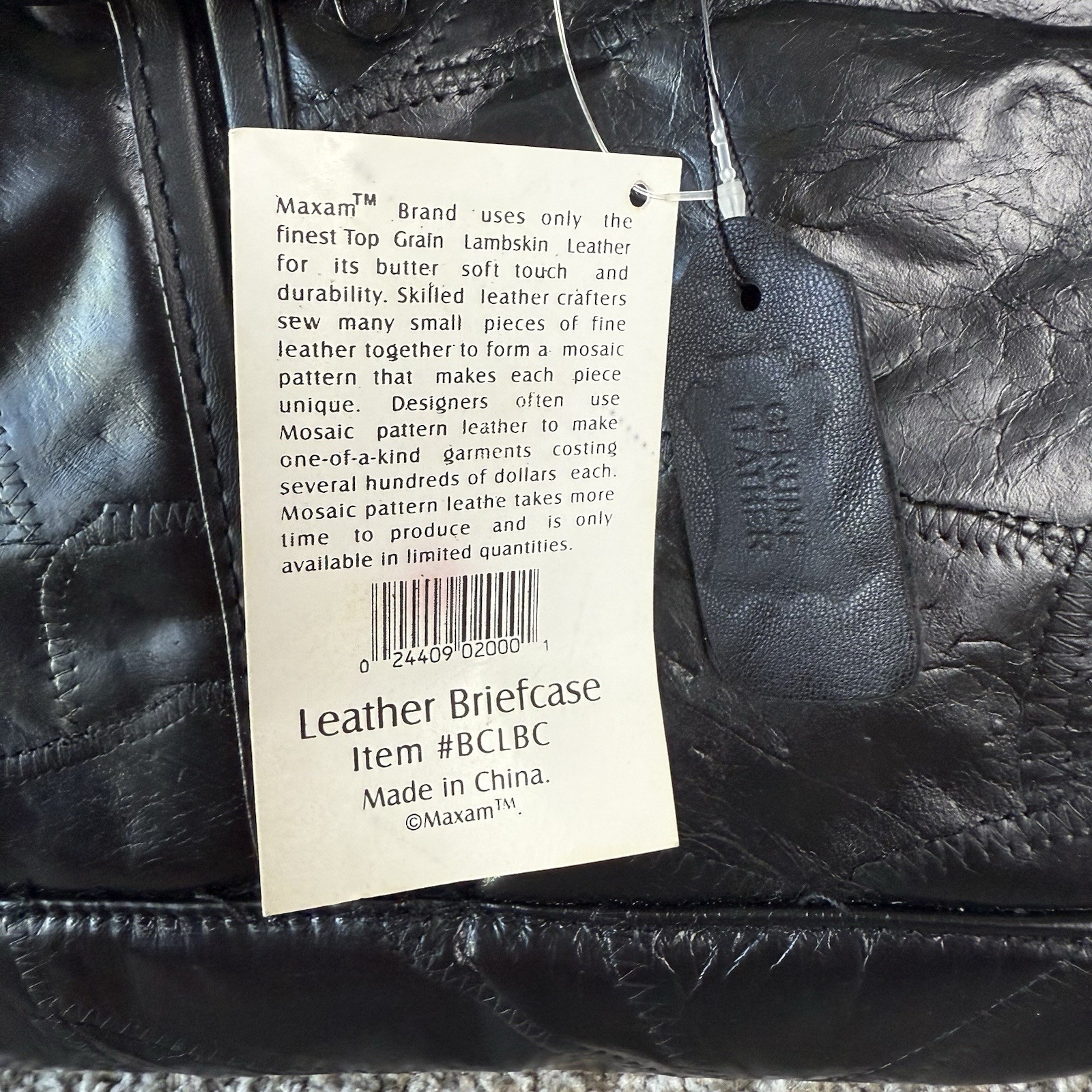 Maxam Genuine Lambskin Leather Luxury Buttery Soft Black Italian Messenger Bag