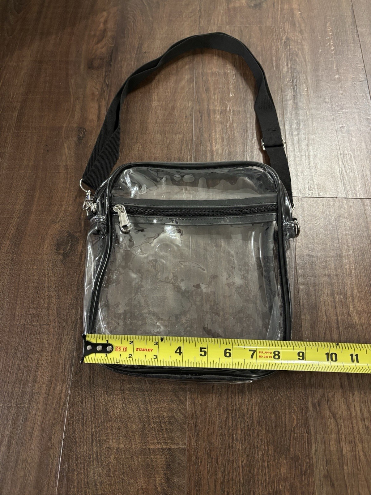 Clear 10×8 Stadium Approved Sling Bag Transparent Purse Sporting Events Concerts