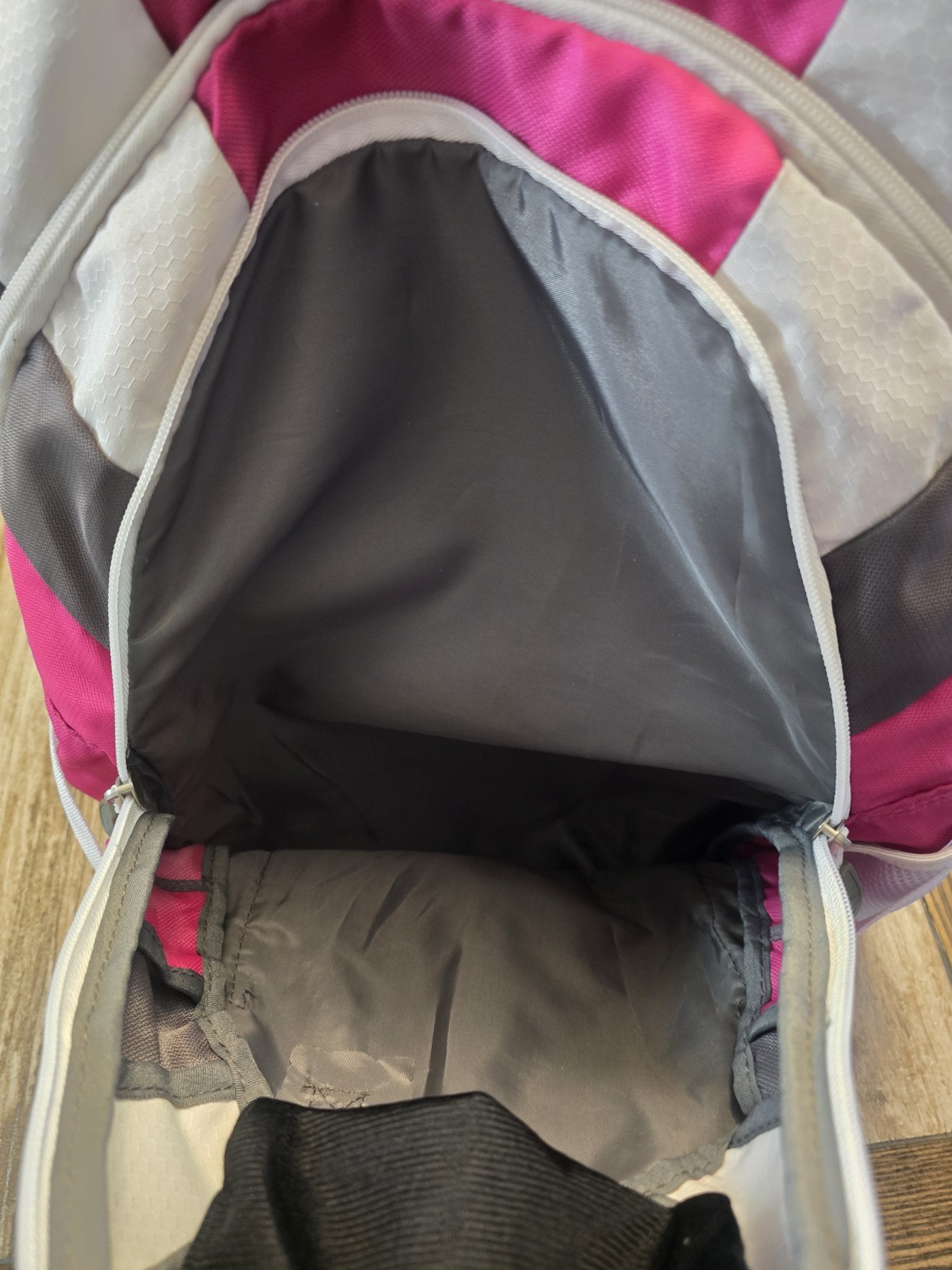 High Sierra Grip Pink Gray Backpack School Travel Hiking Laptop Book Bag Daypack