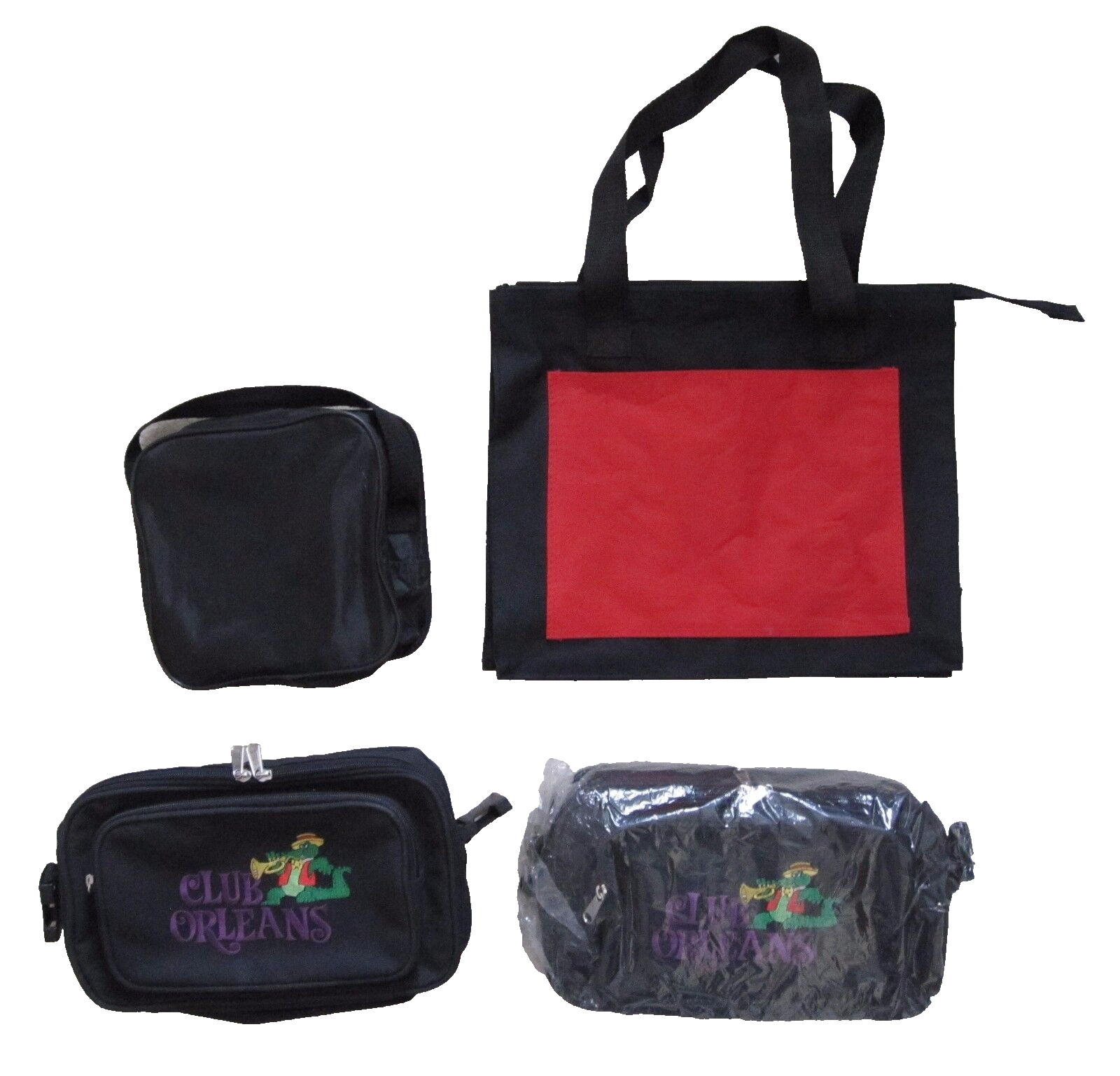 Pre-Owned Lot of 4 Carry Bags Travel Carrying Assorted Mixed Variety Colors Size