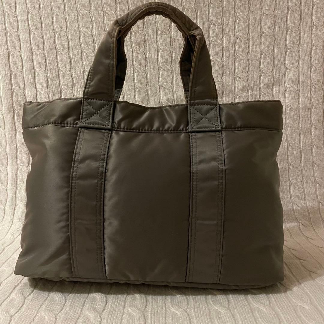 PORTER Yoshida TANKER Mini Tote Bag Handbag Silver Grey made in Japan Authentic