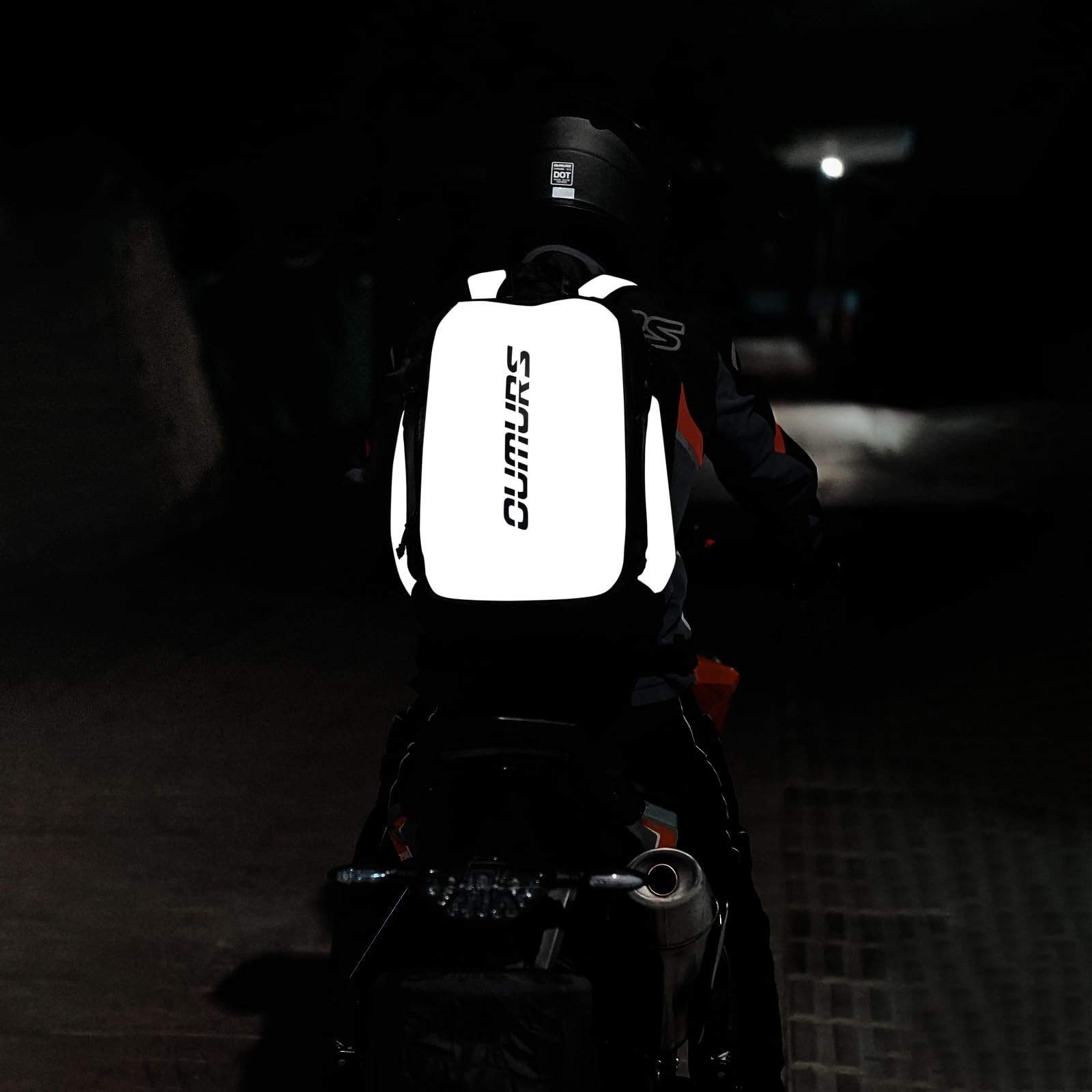 Reflective Water-Resistant Backpack 1800D Oxford Cloth for Laptop, Travel, Cycli