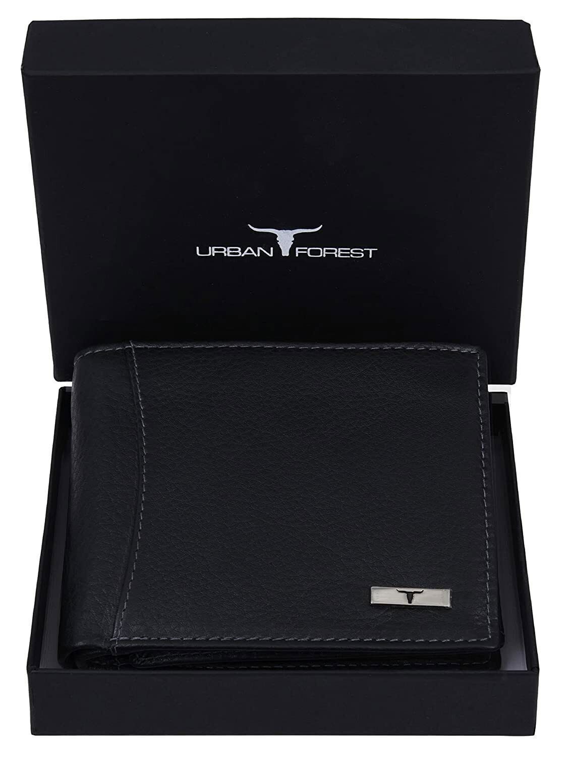 NEW Black Leather Men’s Wallet Bi-fold RFID Blocking Premium Quality
