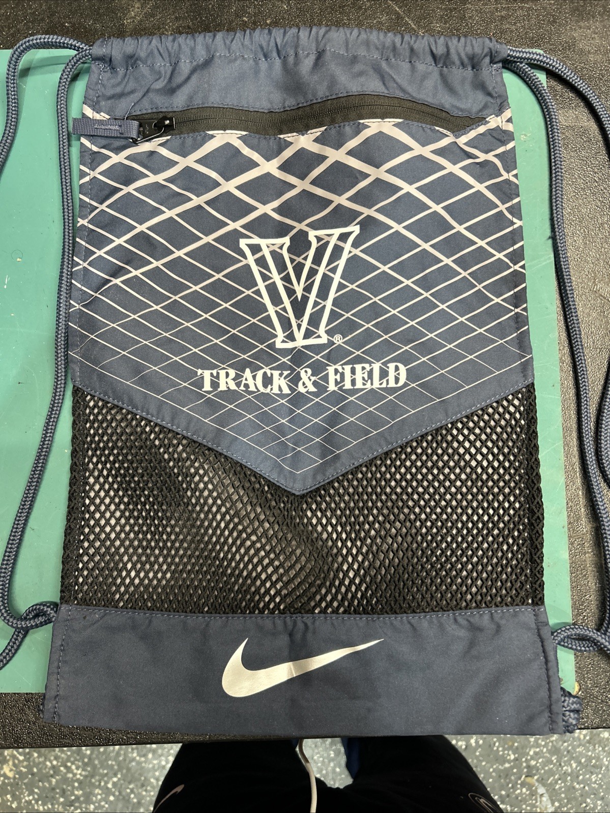Villanova Track & Field Nike Draw String Bag With Pocket