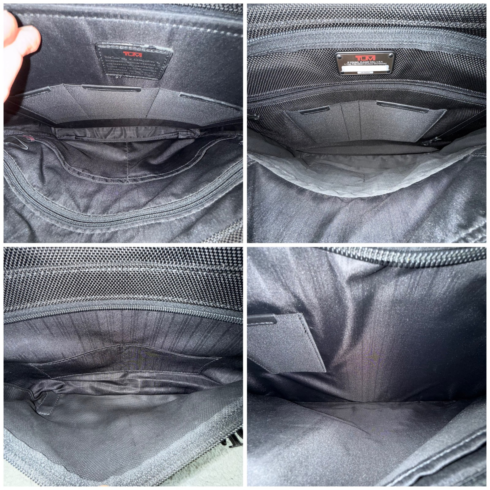 Tumi Bag Medium Black Alpha Laptop Messenger Slim Expandable Briefcase Crossbody