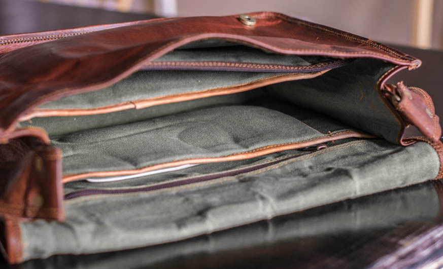 Men’s Genuine Vintage Durable Leather Messenger Shoulder Laptop Bag Briefcase,,