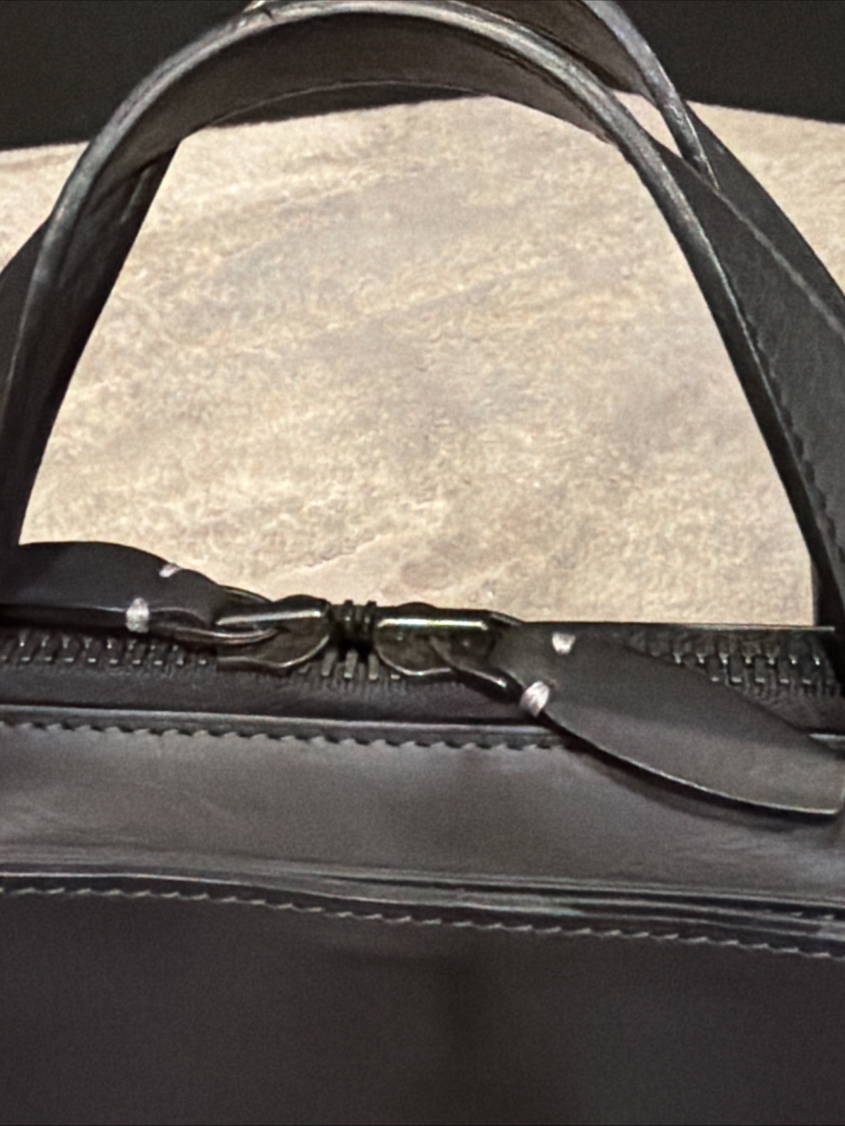 Anson Calder Black Leather Men’s Travel/ Briefcase , Laptop Bag excellent Cond.