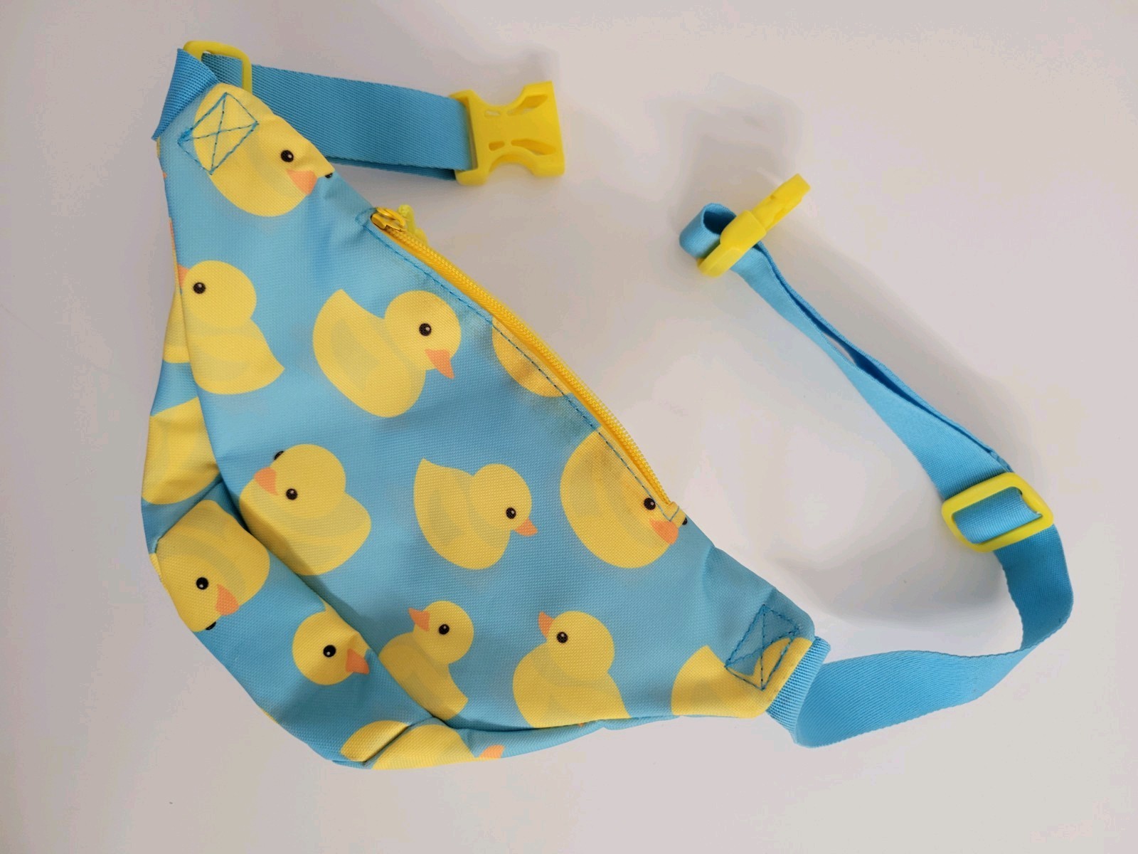 Fanny Pack Crossbody Waist Bag, Cartoon Rubber Duck Pattern Adult or Kids Unisex