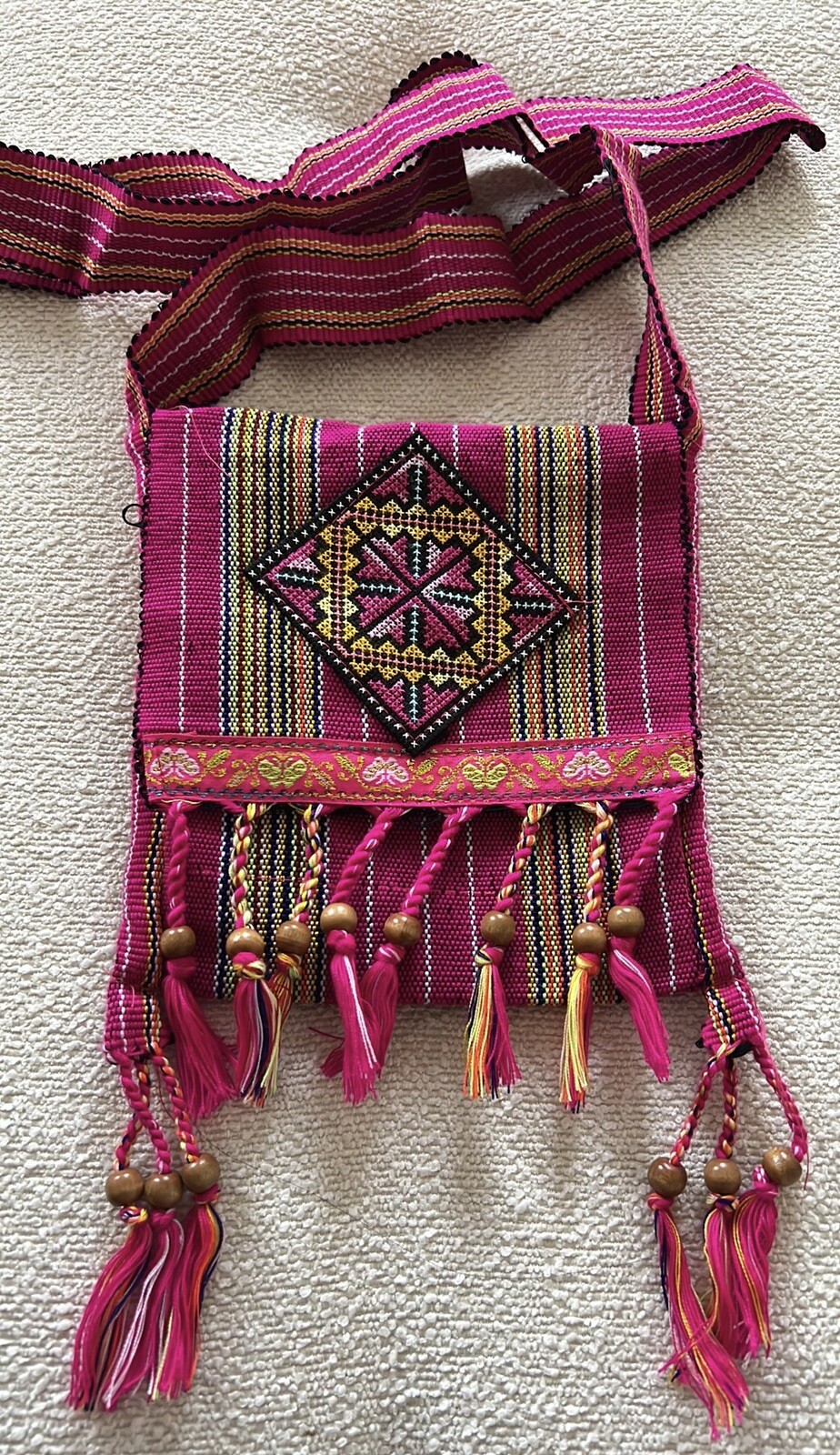 Handmade Embroidered Crossbody Bag Thailand