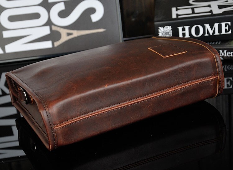 Men’s Briefcase Casual Business Shoulder Bag Leather Messenger Satchel Bag