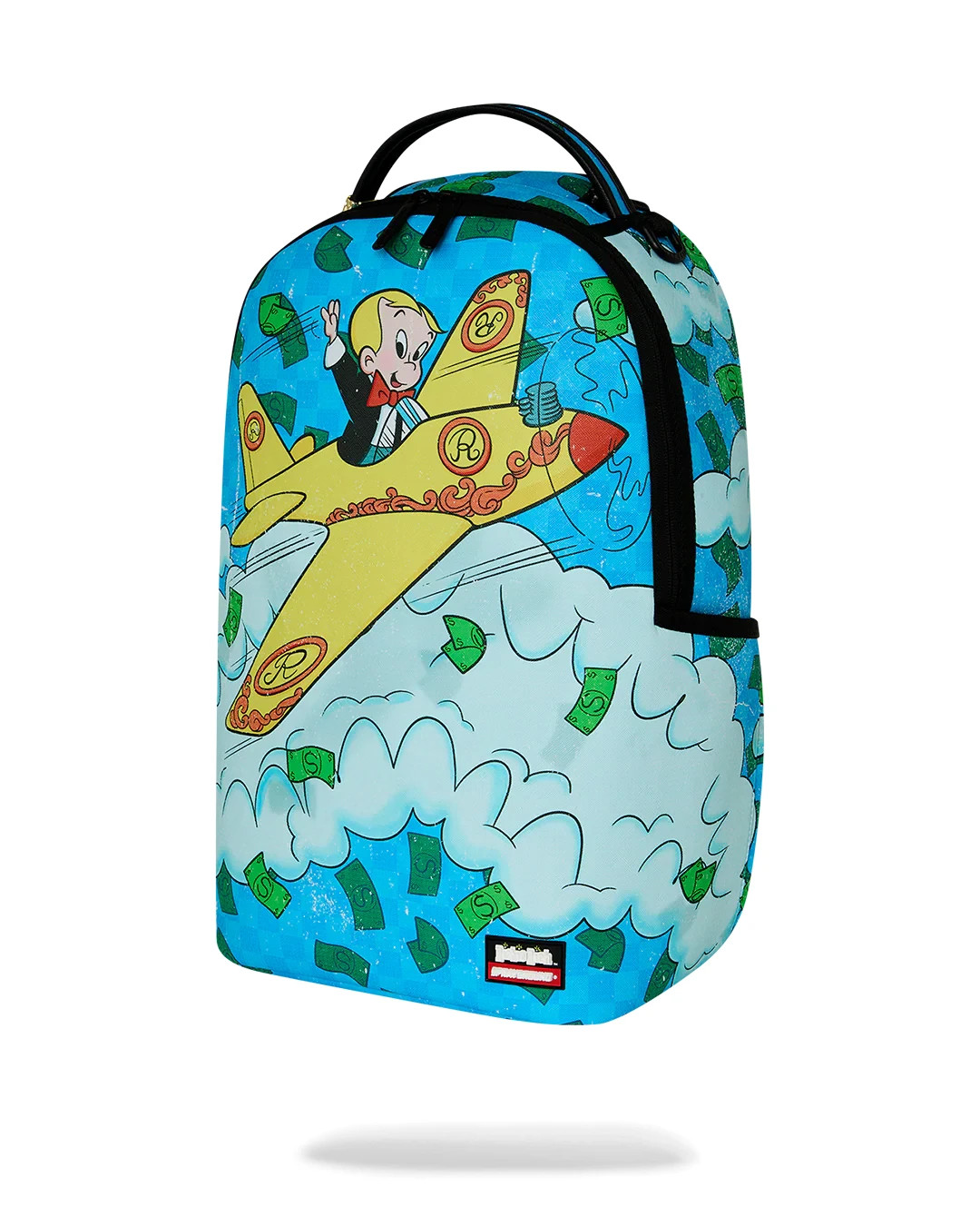 Sprayground AIR RITCHIE RICH Backpack🔥New Black Large Bookbag Kids School Bag