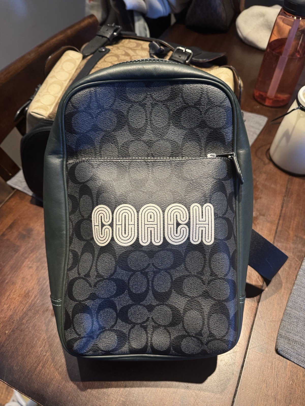 Coach Westway Pack In Colorblock Signature Canvas With Coach Patch CE522
