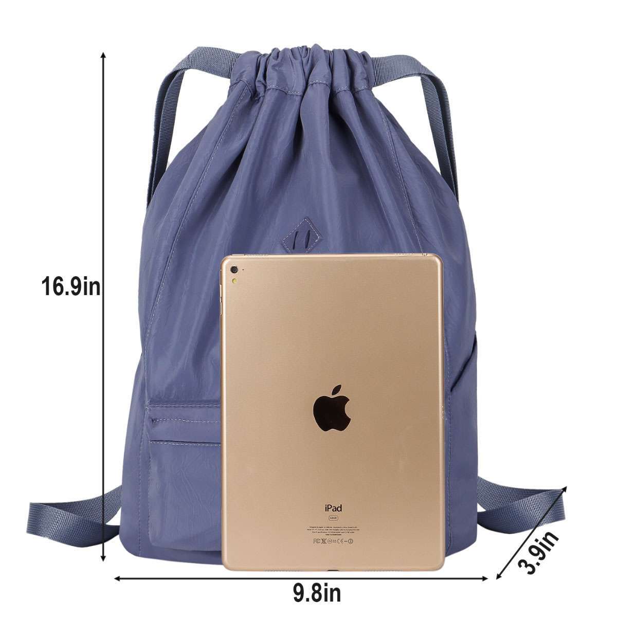Drawstring Bag Gym Bag String Bag Sackpack Cinch Shoulder Backpack Waterproof US