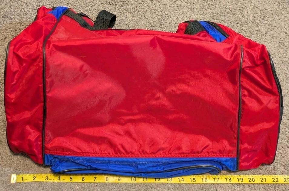 Vintage Marker Team USA Olympics Red / Blue Duffle Bag