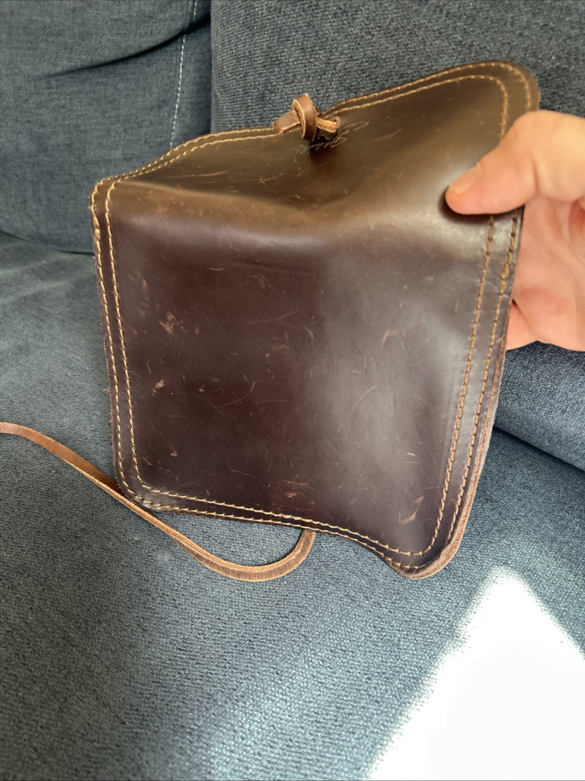 Saddleback Leather Co. Leather Cable Bag Organizer Pouch Brown