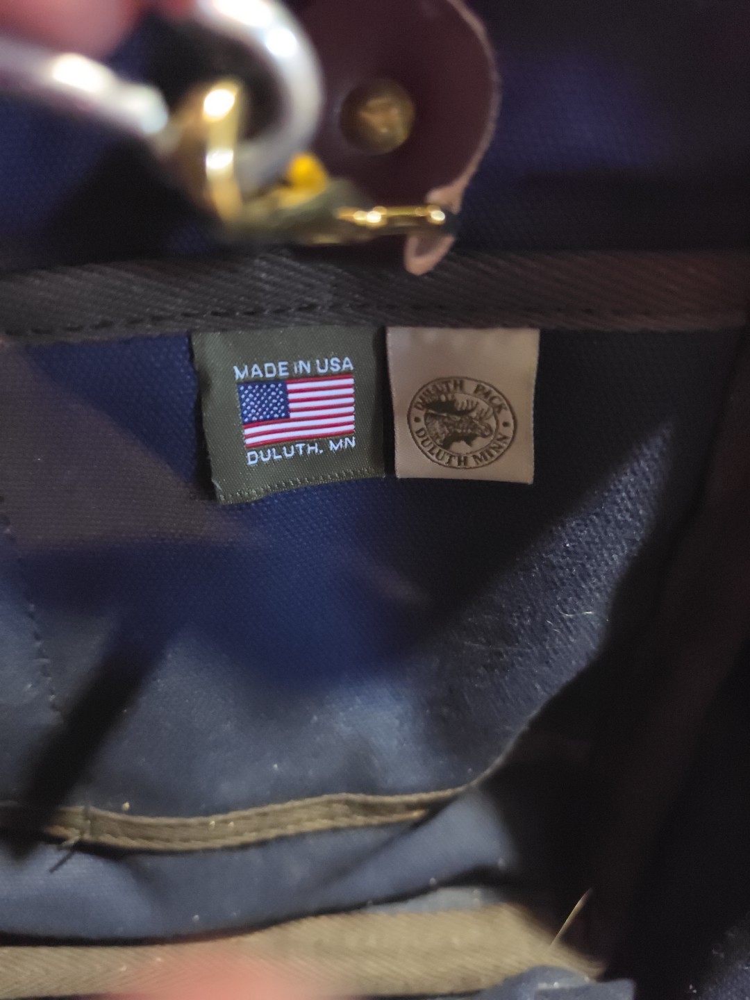 *Duluth Pack Bag Navy Canvas Travel Duffel Weekender Everyday bag