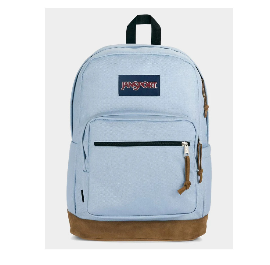 Jansport Right Pack BLUE DUSK Backpack Suede Bottom 15 Laptop Bag