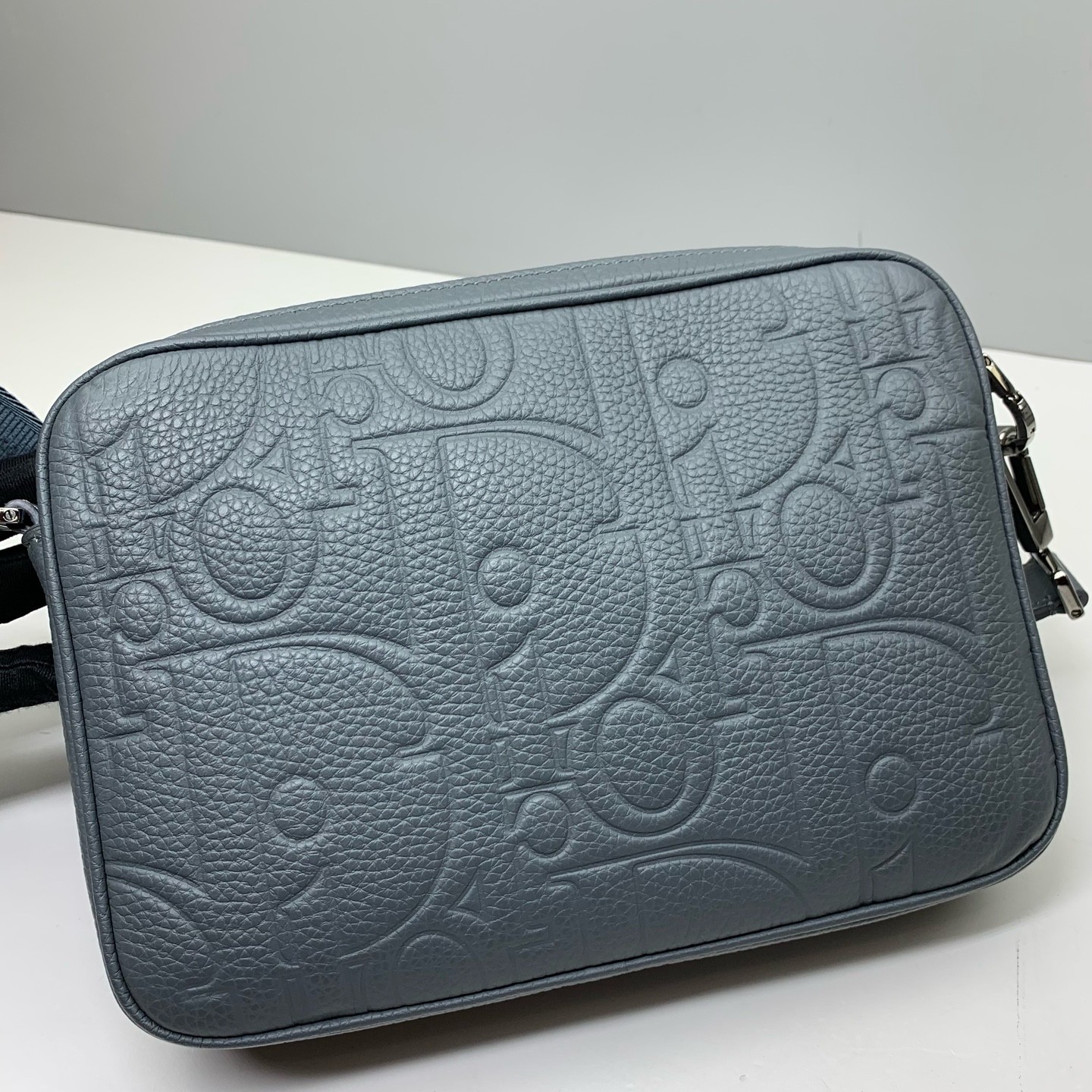 Dior Pre-Owned Authentic Crossbody Bag Dark Grey Free Shipping 23x16x6cm