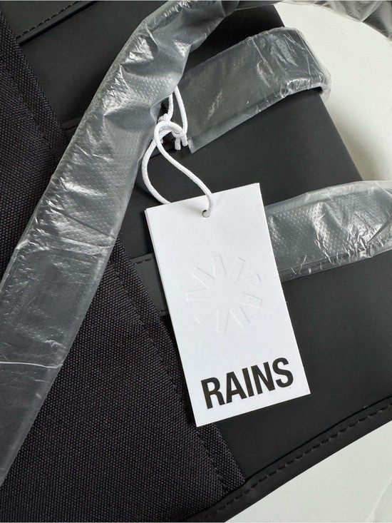 NWT Rains Waterproof Backpack Black retail $140