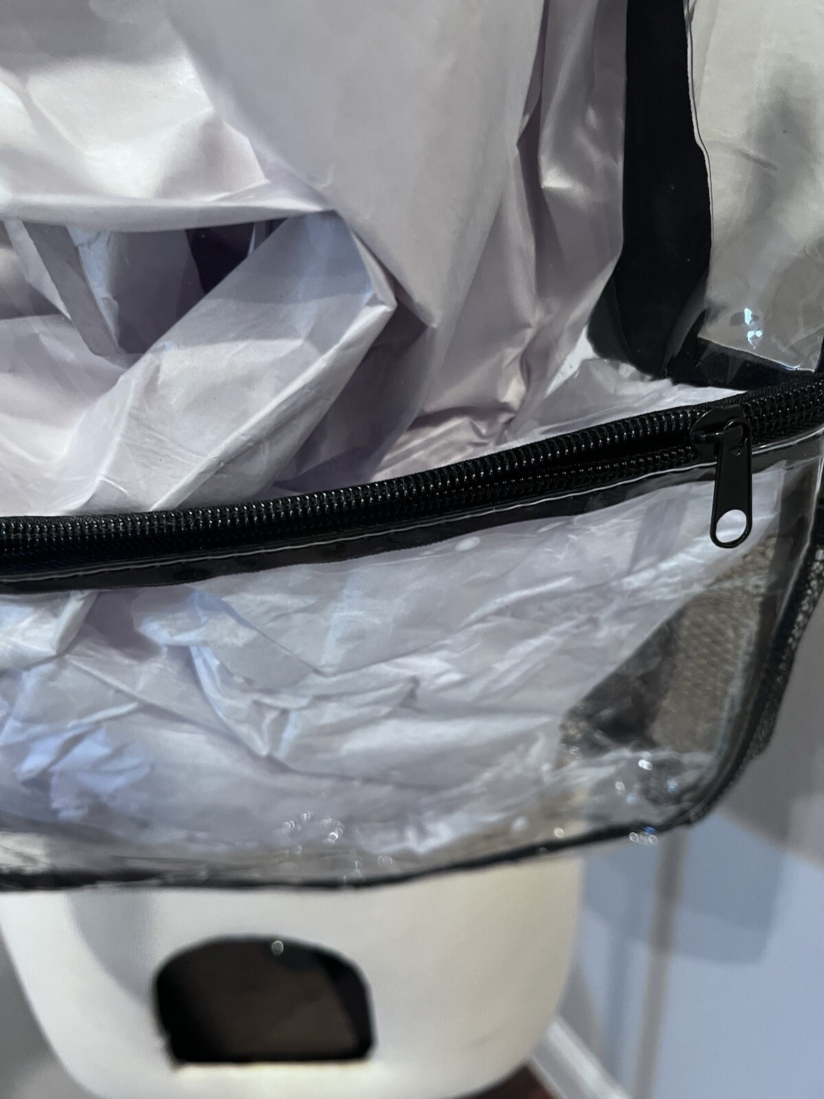#3890. Arctic Star Clear Backpack. 15 X 11.8 X 5 w/Padded Adjustable Straps. NEW