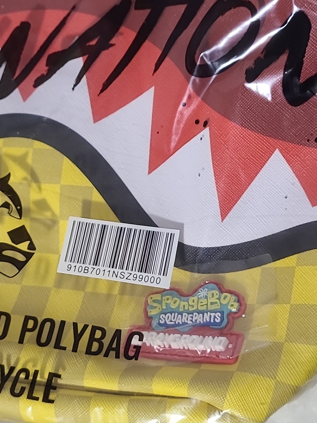 Sprayground x Spongebob Square Check Flex Backpack BRAND NEW