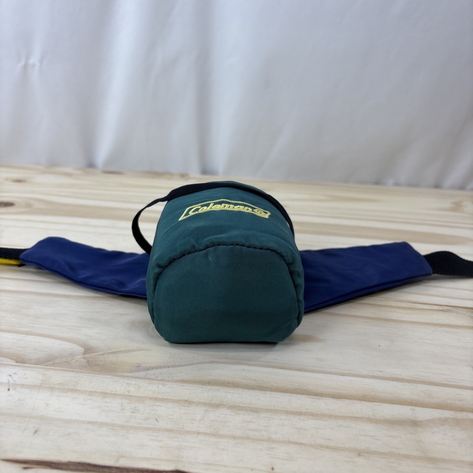 Vtg Coleman Nylon Fanny Pack Single Water Bottle Holder Adjustable Pockets Retro