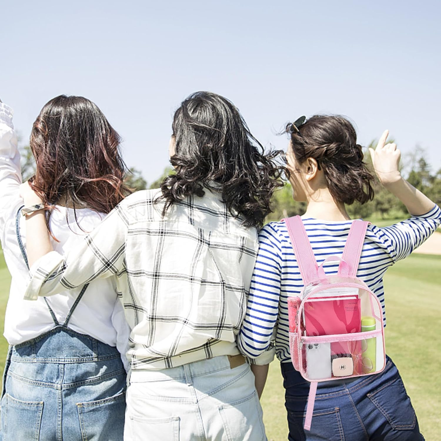 Clear Backpack for Stadium Events Stadium Backpack Waterproof 12X6X12 Clear Bag