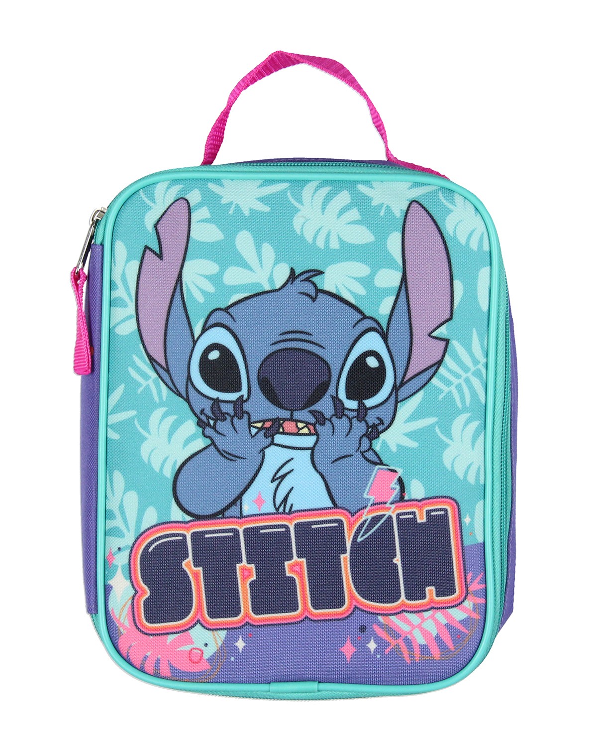 Disney Lilo & Stitch Angel 5 Pc Set Backpack Lunch Box Key Chain Pencil Case 16″