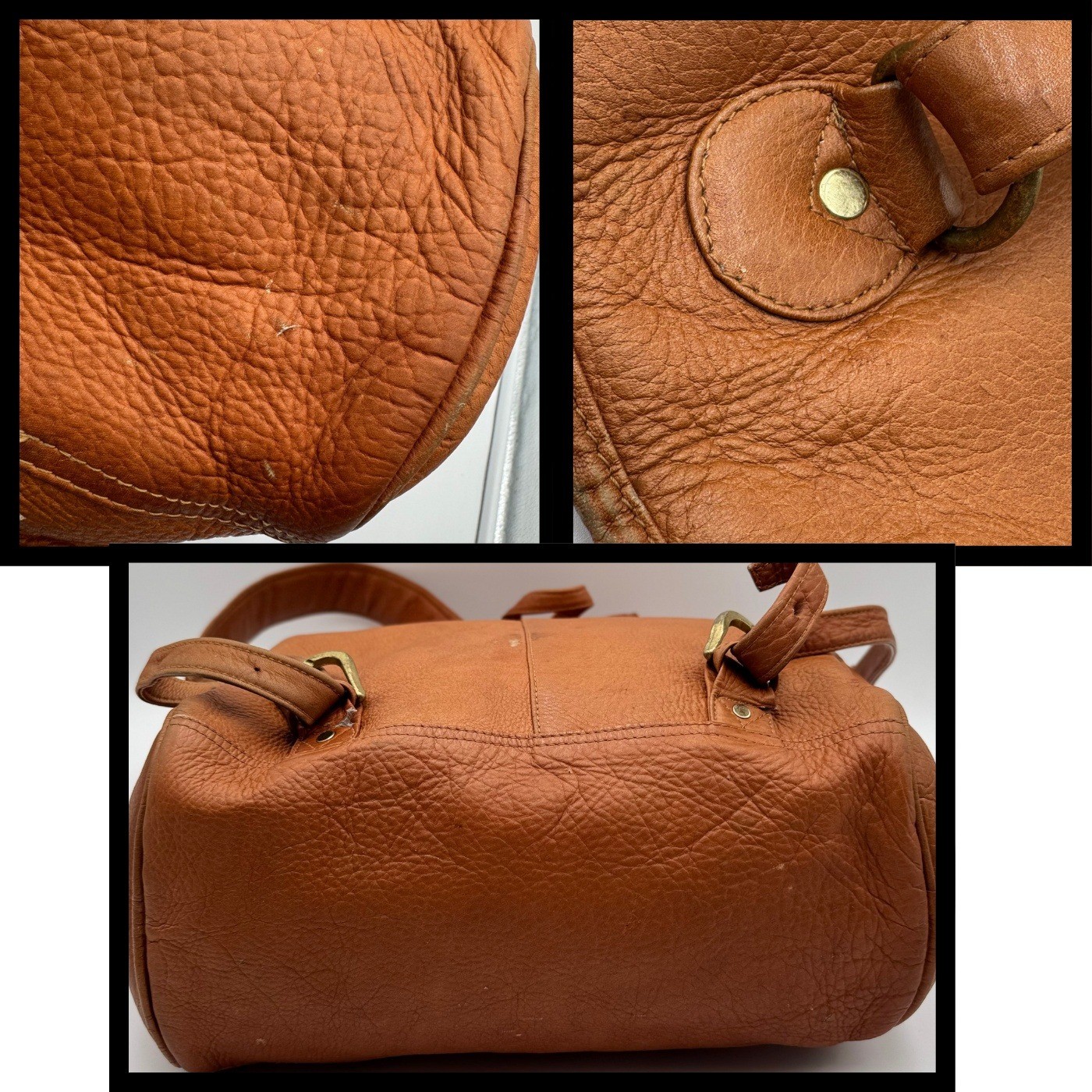Latico Leather Backpack Cognac Brown Distressed Laptop Travel Bag Boho Artisan