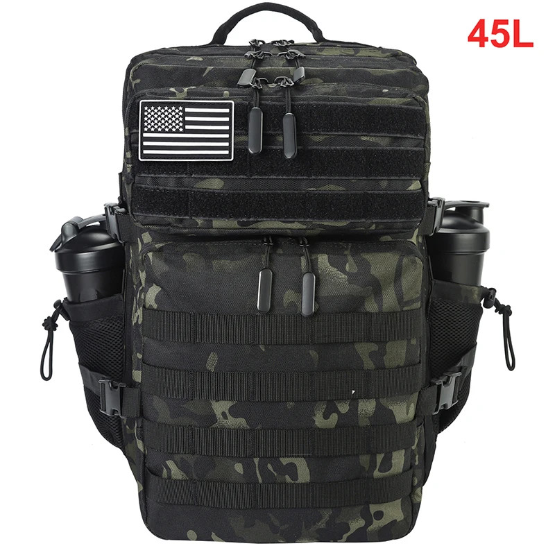 45L Tactical Backpack Waterproof Outdoor Hiking Camping Survival Travel Bag