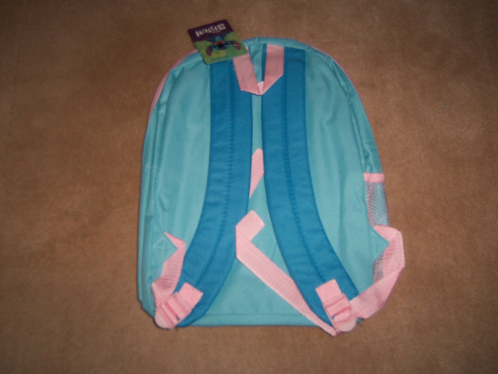NEW, DISNEY STITCH 15″ BACKPACK WITH SIDE POCKET