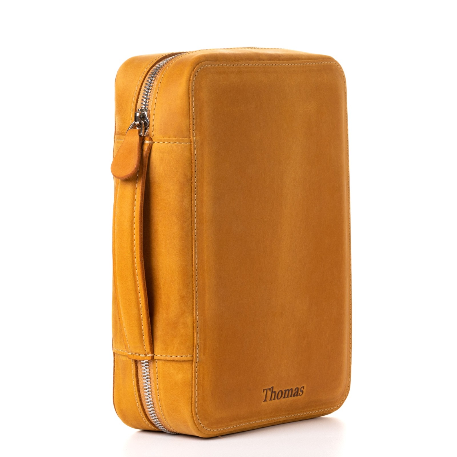Leather Cigar Case Personalized Cigar Holder Travel Humidor Box Accessories