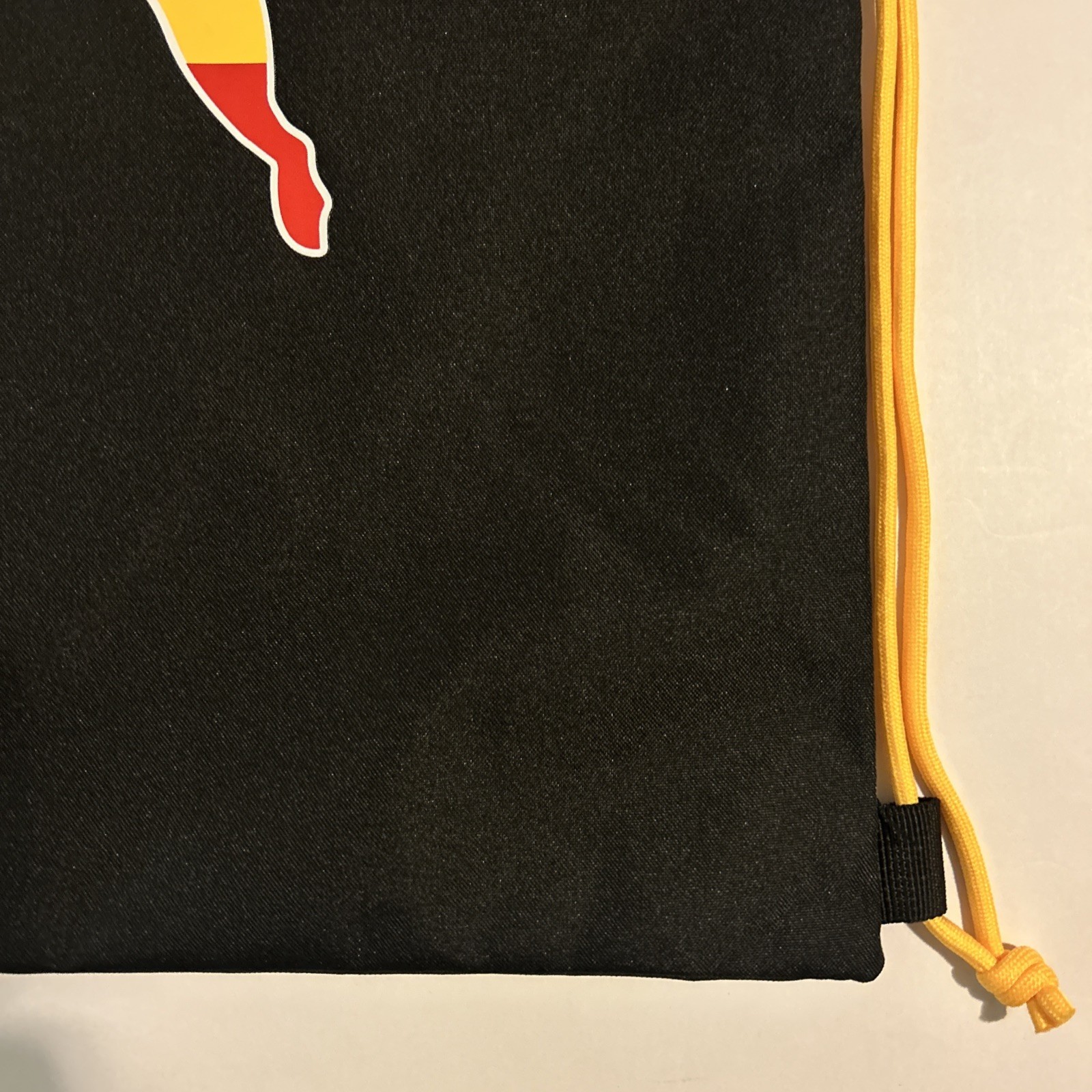 Puma Spain Carry Sack Bag with Adjustable Cord Straps Black