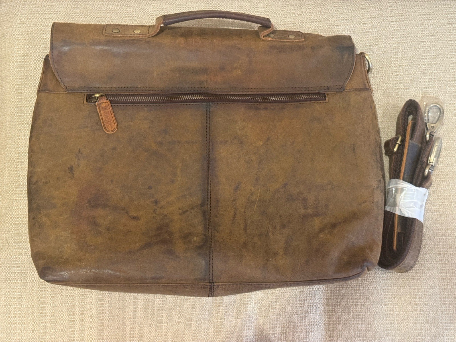 Komalc Passion Leather briefcase 16 X 12 Laptop Messenger Bags for Men and Women