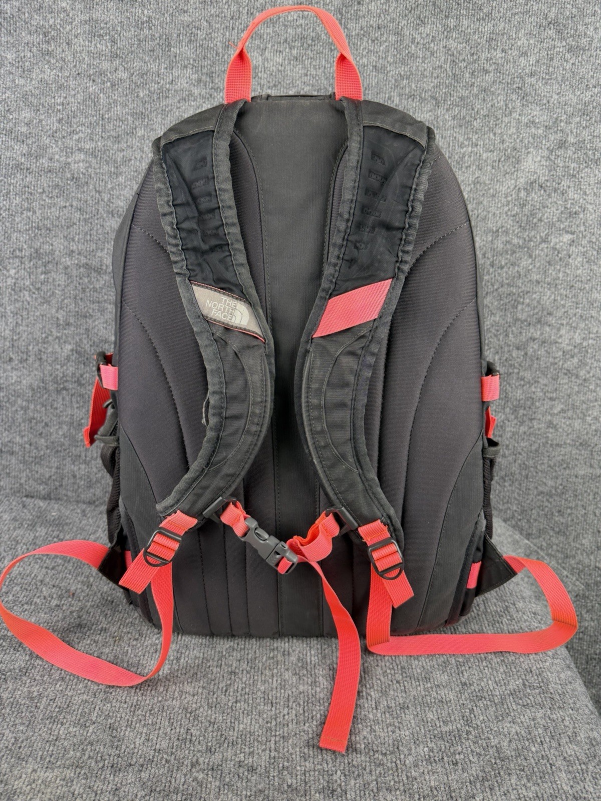 The North Face Recon Backpack Black Hiking Outdoors Laptop School Pink Gray