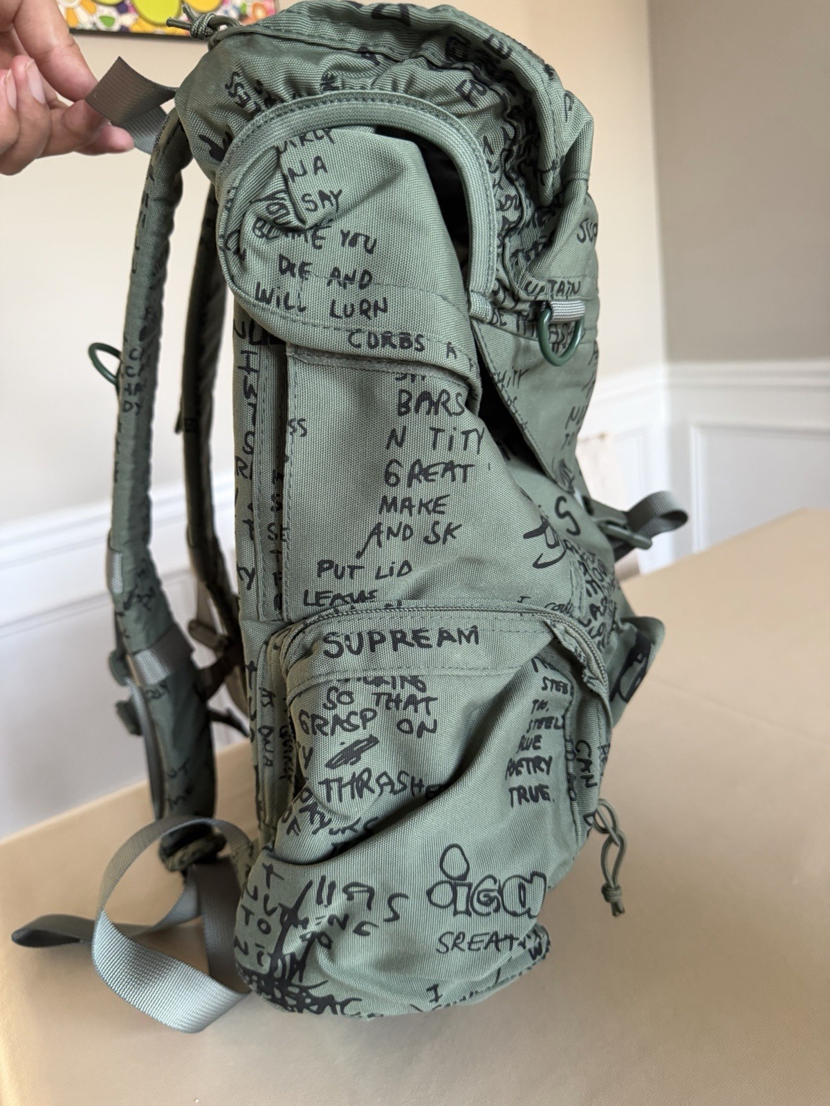 Supreme SS23 Military Field Box Backpack Olive Gonz Green