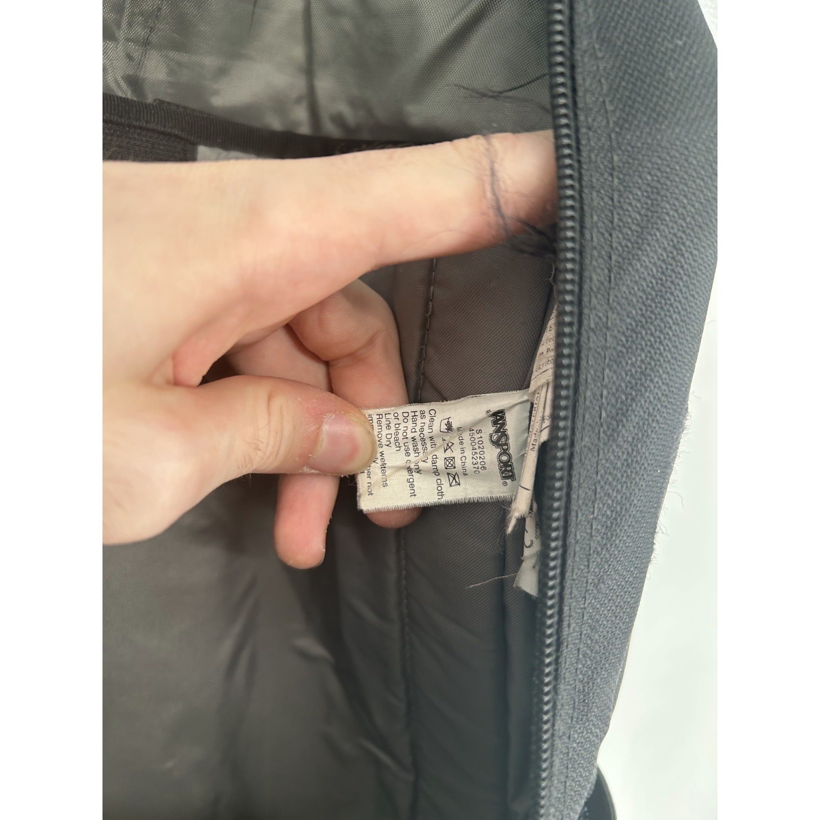JanSport Cool Student Backpack Black Logo Airlift Adjustable Shoulder Straps