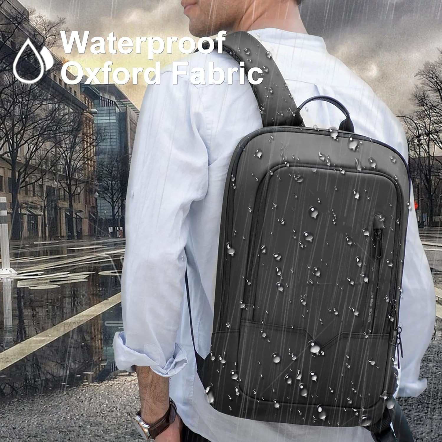 Backpack for Men Business Slim Laptop Bag | anti Theft Travel Backpacks 17.3 Inc