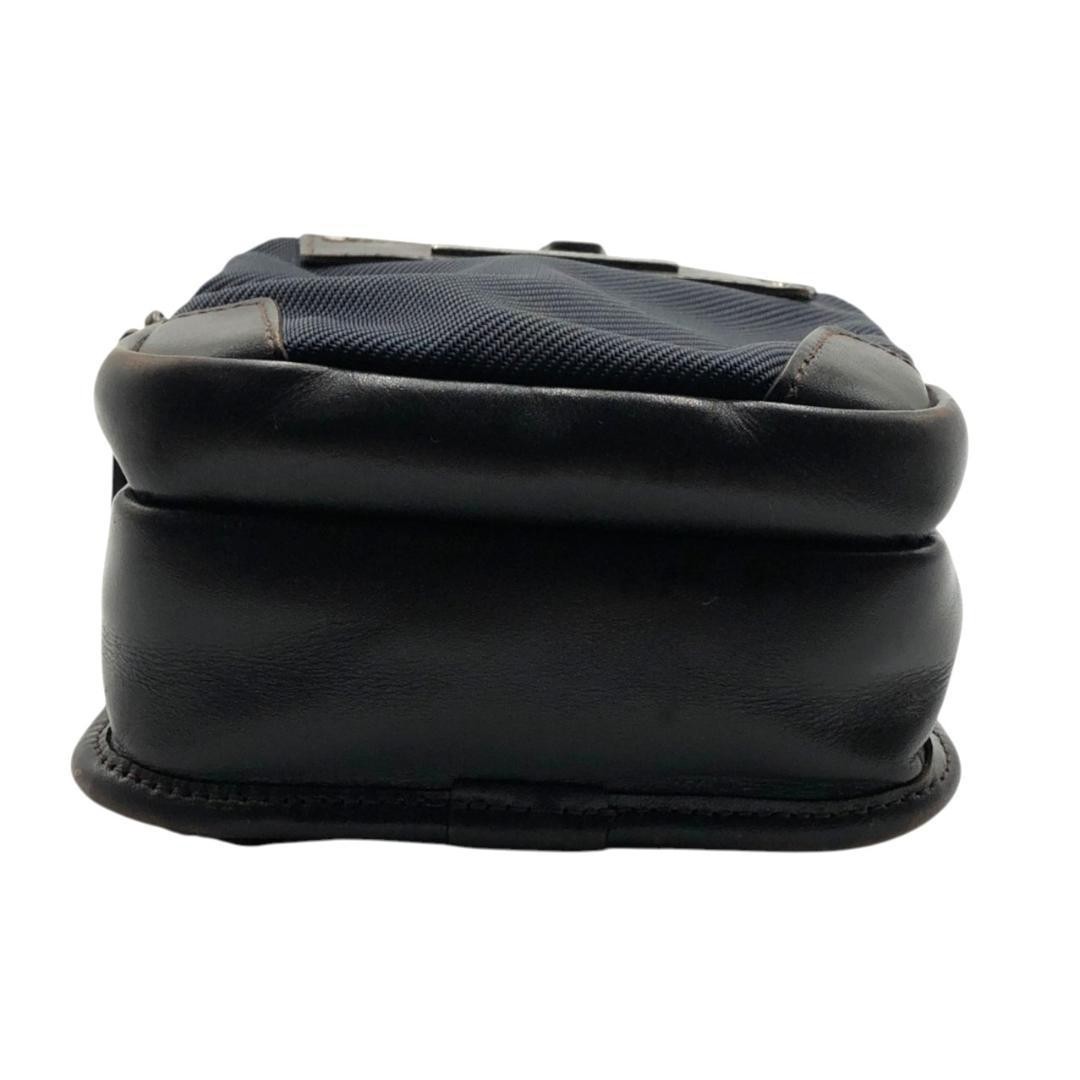 BURBERRY BLACK LABEL Men’s Sling Bag Navy x Brown From Japan