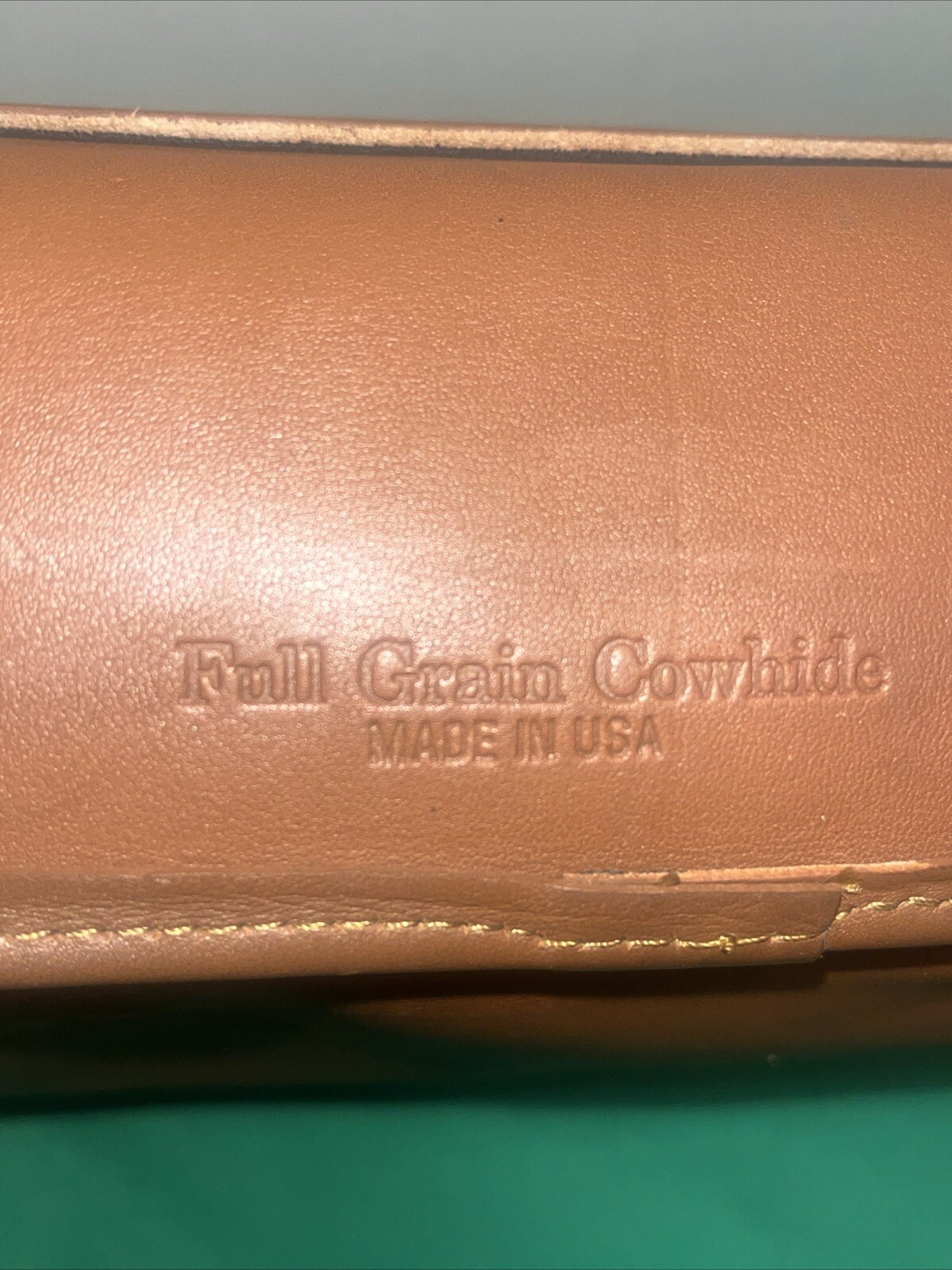 Schlesinger Leather Brown Messenger Laptop Bag Briefcase USA MISSING STRAP